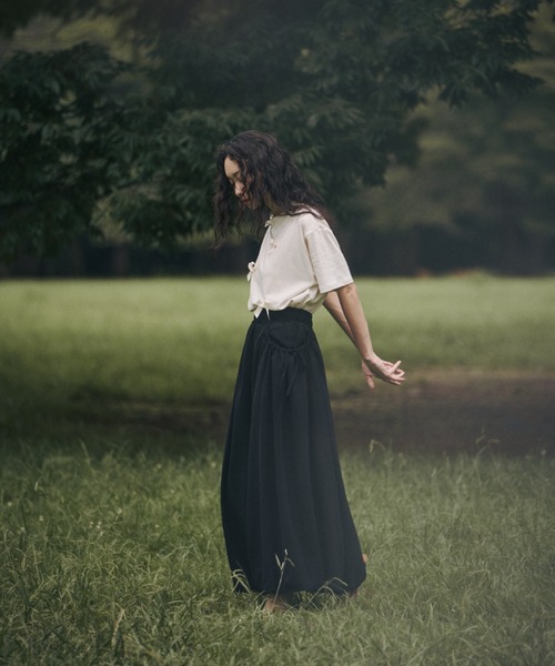 ポケットギャザーバルーンスカート（スカート）｜moi tytto