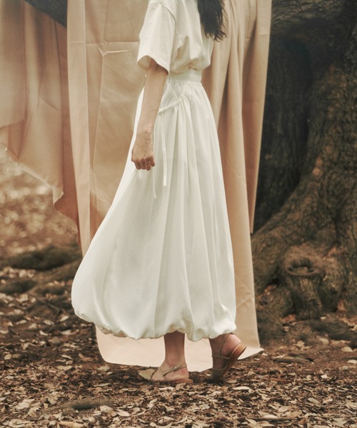 moi tytto（モイテュット）の「ポケットギャザーバルーンスカート（スカート・レディース・オフホワイト/ブラック/ナチュラル・SMALL/MEDIUM）」の22枚目の写真