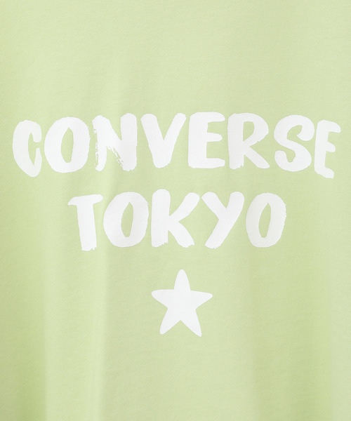 CONVERSE TOKYO（コンバーストウキョウ）の「LOOSE DESIGN FONT LOGO TEE（Tシャツ/カットソー・レディース・ホワイト/ミント/ネイビー/杢グレー/ブルー/チャコールグレー・FREE）」の19枚目の写真