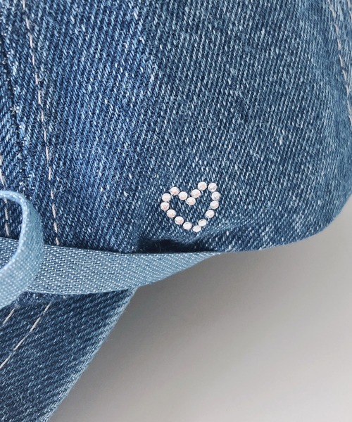 AS KNOW AS plus（アズノゥアズプラス）の「◎デニムリボンキャップ（キャップ・レディース・ブラック/ライトブルー/ブルー・FREE）」の4枚目の写真