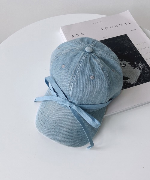 AS KNOW AS plus（アズノゥアズプラス）の「◎デニムリボンキャップ（キャップ・レディース・ブラック/ライトブルー/ブルー・FREE）」の15枚目の写真