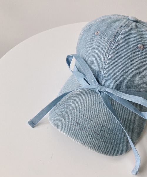 AS KNOW AS plus（アズノゥアズプラス）の「◎デニムリボンキャップ（キャップ・レディース・ブラック/ライトブルー/ブルー・FREE）」の13枚目の写真