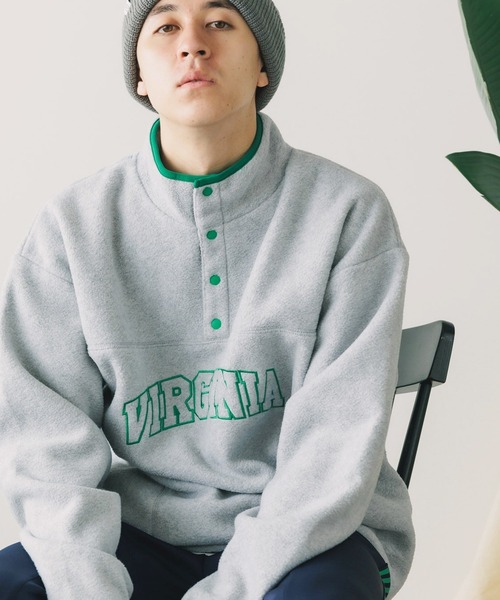 DISCUS ATHLETIC（ディスカス　アスレチック）の「DISCUS ATHLETIC/ディスカス アスレチック フリース　刺繍 スタンドカラー（スウェット・メンズ・オートミール/レッド/ブラック/ブルー・XL/M/L）」の3枚目の写真