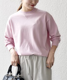 【WEB限定】〈手洗い可能〉スウェットライク ニット プルオーバー