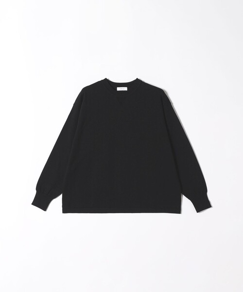 SHIPS any:〈手洗い可能〉スウェットライク ニット プルオーバー