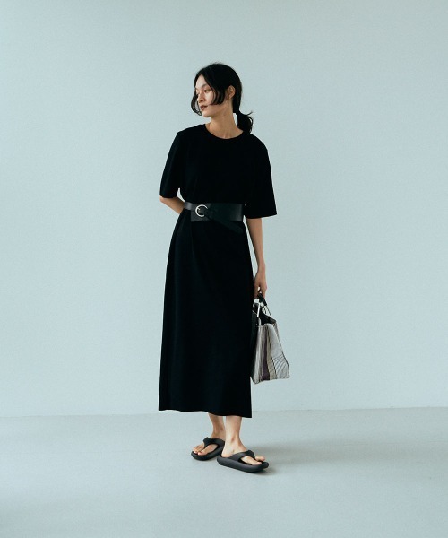 marjour(マージュール)の「SUMMER I LINE DRESS(ワンピース・レディース・ブラック/グレー・M)」の2枚目の写真