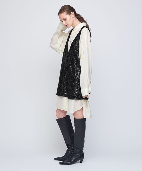 AEWEN MATOPH（イウエン マトフ）の「＜AEWEN MATOPH＞スパングル チュニック（シャツ/ブラウス・レディース・シルバー/ブラック・FREE）」の21枚目の写真