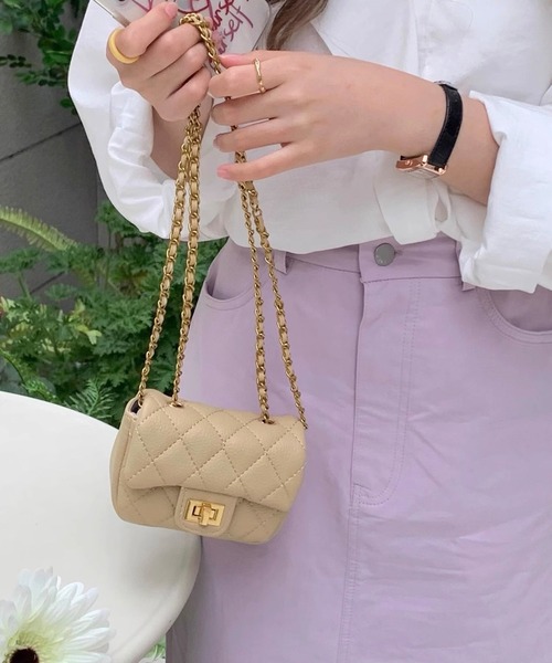 セール】レディース アクセサリー感覚で使える2WAYチェーン付きミニ