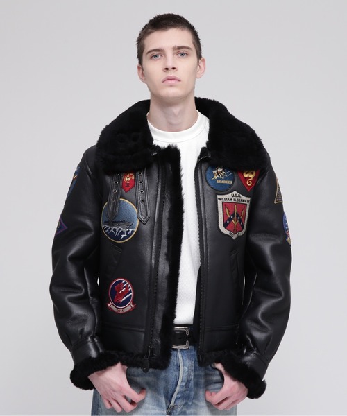 TOP GUN(トップガン)の「B-3 TOP GUN / B-3 トップガン / AVIREX / アヴィレックス(ミリタリージャケット・メンズ・ブラック/その他/ホワイト/ブラウン・42/46/38/40/44/36)」の5枚目の写真