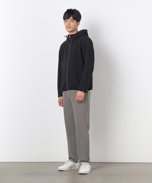 COMME　CA COMMUNE（コムサコミューン）の「フクレジャガード ジップアップパーカ（パーカー・メンズ・グレイッシュベージュ/ブラック・MEDIUM/LARGE）」の3枚目の写真