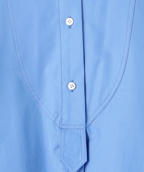 SACRA（サクラ）の「＜SACRA＞コットンポプリン ビッグシャツ（シャツ/ブラウス・レディース・ライトブルー/ホワイト・38）」の6枚目の写真