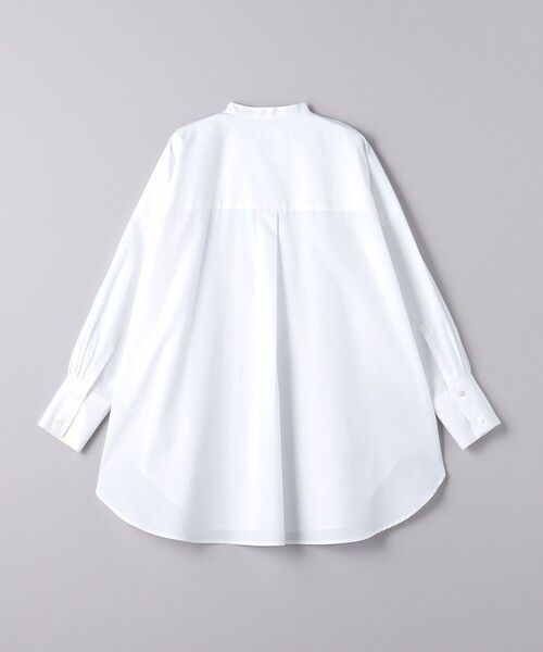 SACRA（サクラ）の「＜SACRA＞コットンポプリン ビッグシャツ（シャツ/ブラウス・レディース・ライトブルー/ホワイト・38）」の5枚目の写真