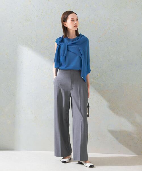 URBAN RESEARCH ROSSO WOMEN(アーバンリサーチ ロッソ)の「ストレートスラックス(その他パンツ・レディース・キャメル/グレー・38/36/TALL)」の4枚目の写真