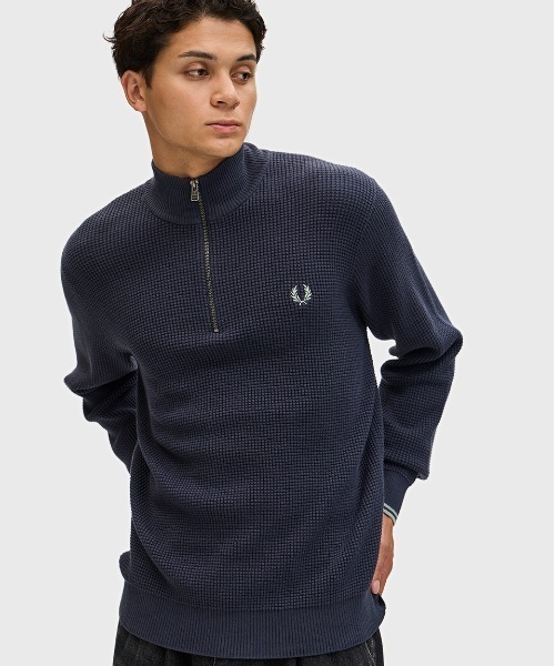 FRED PERRY（フレッドペリー）の「Waffle Stitch Half Zip Jumper