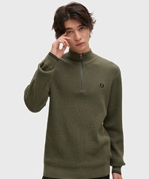 FRED PERRY（フレッドペリー）の「【先行予約受付中】Waffle Stitch Half Zip Jumper／ワッフルステッチハーフジップニット（ニット/セーター）」