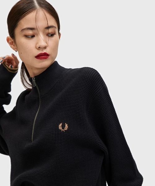 FRED PERRY（フレッドペリー）の「Waffle Stitch Half Zip Jumper