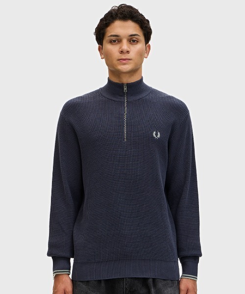 FRED PERRY（フレッドペリー）の「Waffle Stitch Half Zip Jumper