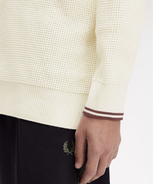 FRED PERRY（フレッドペリー）の「Waffle Stitch Half Zip Jumper