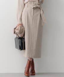 2点おまとめ　ネップツイードハーフコート　プラージュスカート 23区｜ニジュウサンク（レディース）のスカート（ツイード）通販