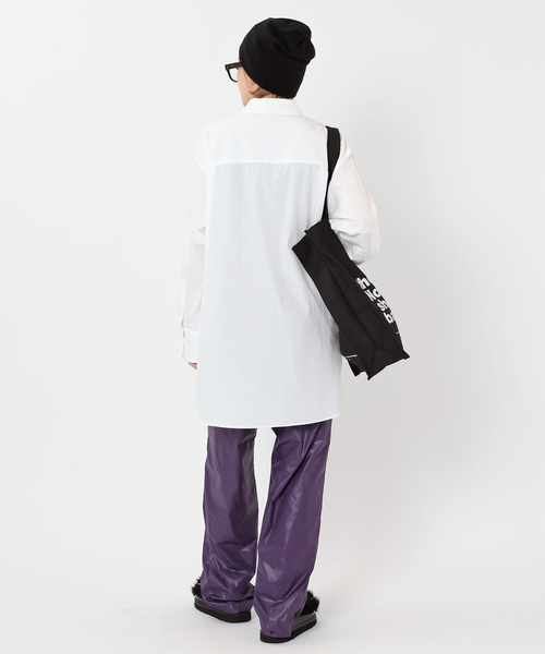 AP STUDIO（エーピーストゥディオ）の「【PLAYBACK/プレイバッグ】ウィンドブレーカーパンツ（スラックス・レディース・パープル・FREE）」の4枚目の写真