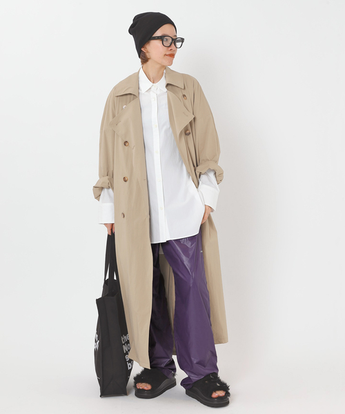 AP STUDIO（エーピーストゥディオ）の「【PLAYBACK/プレイバッグ】ウィンドブレーカーパンツ（スラックス・レディース・パープル・FREE）」の3枚目の写真