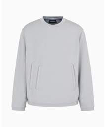 EMPORIO ARMANI | 【エンポリオ アルマーニ】トラベルエッセンシャル スウェットシャツ モダール混紡ダブルジャージー(スウェット)