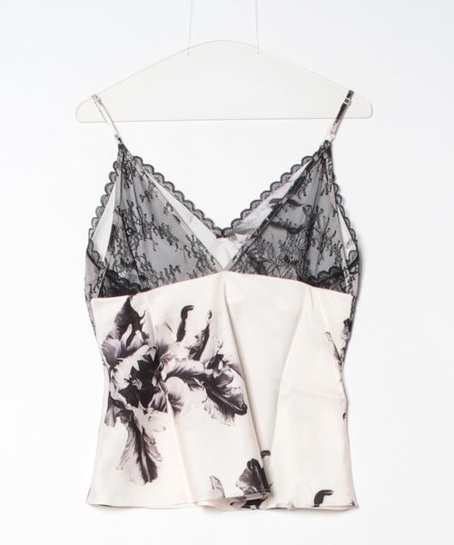 ALLSAINTS（オールセインツ）の「IMMY LACE PANELLED V-NECK CAMI TOP | IMMY レース パネル Vネック キャミ トップ（キャミソール・レディース・ホワイト系その他・4/6/8）」の9枚目の写真