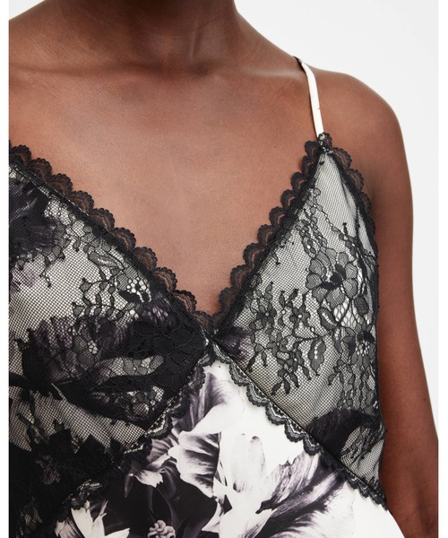 ALLSAINTS（オールセインツ）の「IMMY LACE PANELLED V-NECK CAMI TOP | IMMY レース パネル Vネック キャミ トップ（キャミソール・レディース・ホワイト系その他・4/6/8）」の5枚目の写真