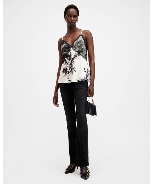 ALLSAINTS（オールセインツ）の「IMMY LACE PANELLED V-NECK CAMI TOP | IMMY レース パネル Vネック キャミ トップ（キャミソール・レディース・ホワイト系その他・4/6/8）」の7枚目の写真