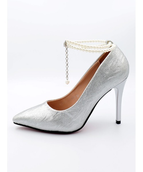 ワッシャー加工パールアンクルストラップパンプス (10.5cmヒール)（パンプス）｜Retica（レティカ）