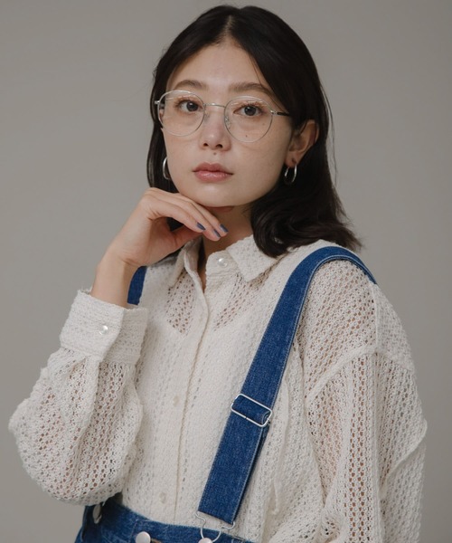 URBAN RESEARCH Sonny Label（アーバンリサーチサニーレーベル）の「メタルフレームダテメガネ（メガネ・レディース・シルバー・ONE）」の3枚目の写真