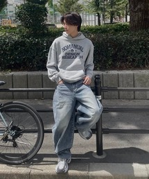 Chikashitsu +（チカシツプラス）の「【Chikashitsu +】super buggy denim pants / 【チカシツプラス】スーパーバギーデニムパンツ（デニムパンツ）」