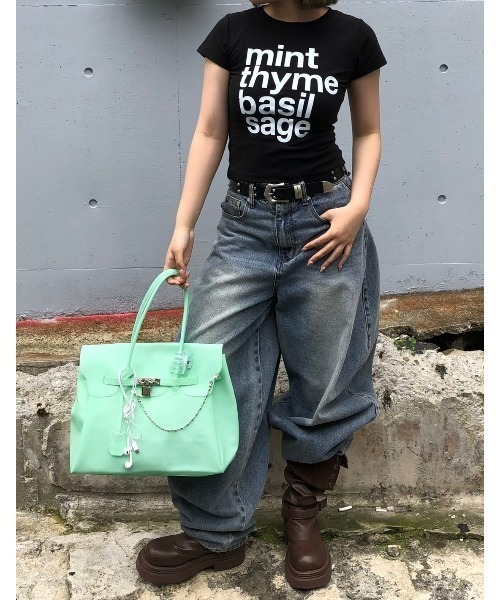 Chikashitsu +(チカシツプラス)の「【Chikashitsu +】super buggy denim pants / 【チカシツプラス】スーパーバギーデニムパンツ(デニムパンツ・メンズ・ブルー系その他/チャコール/ブルー・M/S)」の20枚目の写真