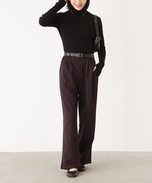 『ピンストライプストレートパンツ』（その他パンツ）｜n'OrLABEL（ノアールレーベル）
