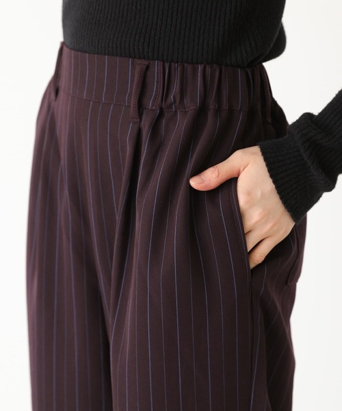 『ピンストライプストレートパンツ』（その他パンツ）｜n'OrLABEL（ノアールレーベル）