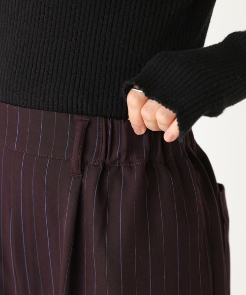 『ピンストライプストレートパンツ』（その他パンツ）｜n'OrLABEL（ノアールレーベル）