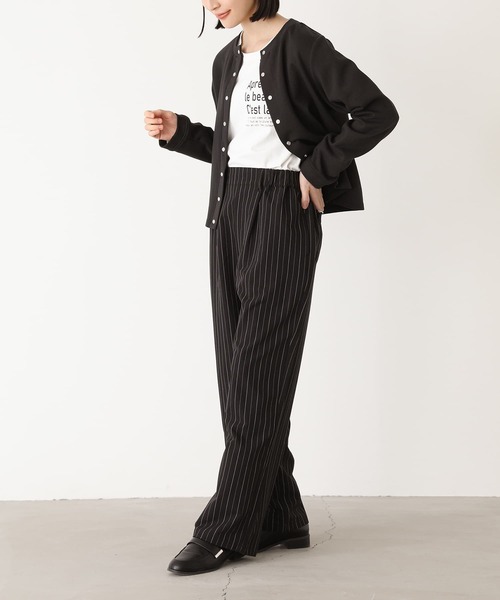 『ピンストライプストレートパンツ』（その他パンツ）｜n'OrLABEL（ノアールレーベル）