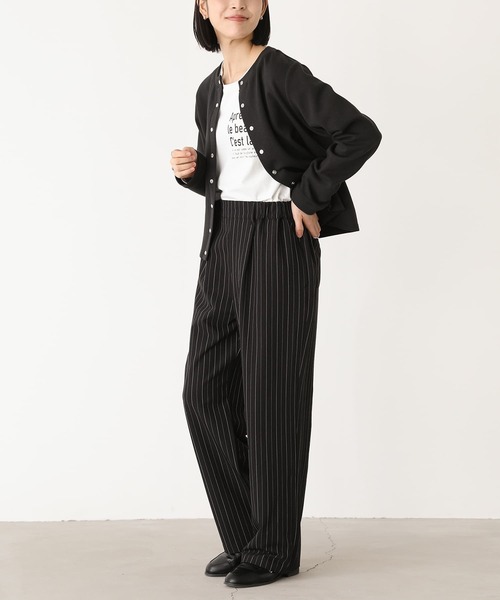 『ピンストライプストレートパンツ』（その他パンツ）｜n'OrLABEL（ノアールレーベル）