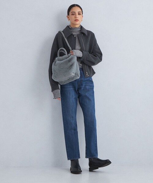 green label relaxing(グリーンレーベルリラクシング)の「フェイクファー 2WAY バッグ(ショルダーバッグ・レディース・モカ/その他1/グレー/ライトブルー/ブラック・FREE)」の18枚目の写真