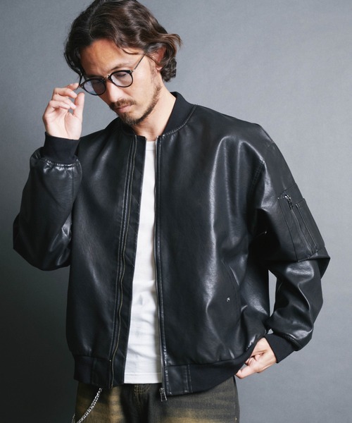 【値下げしました】kinema　シンセティックレザートラックジャケット　Mサイズ レザージャケット(M ブラック): ウェア・グッズ｜HondaGO BIKE GEAR