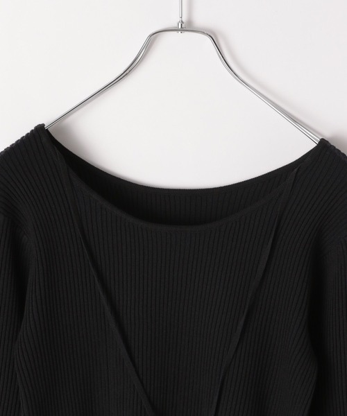 PAGEBOY（ページボーイ）の「チョーカーリブニットプルオーバー（ニット/セーター・レディース・ブラウン/ブラック/オフホワイト/ブルー・FREE）」の11枚目の写真