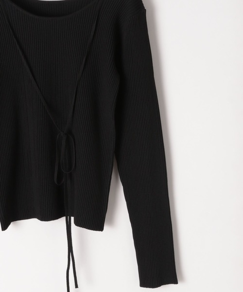 PAGEBOY（ページボーイ）の「チョーカーリブニットプルオーバー（ニット/セーター・レディース・ブラウン/ブラック/オフホワイト/ブルー・FREE）」の13枚目の写真