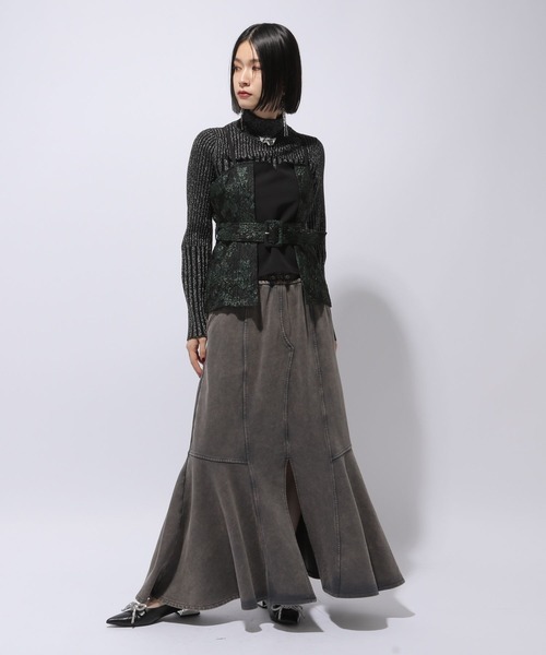 HARE（ハレ）の「ラメジャガードキリカエビスチェ(HARE)（ベスト・レディース・グリーン/ブルー・FREE）」の3枚目の写真