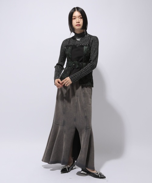 HARE（ハレ）の「ラメジャガードキリカエビスチェ(HARE)（ベスト・レディース・グリーン/ブルー・FREE）」の4枚目の写真