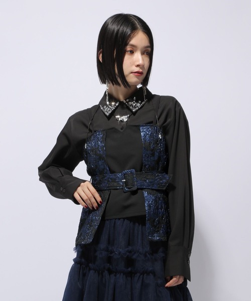 HARE（ハレ）の「ラメジャガードキリカエビスチェ(HARE)（ベスト・レディース・グリーン/ブルー・FREE）」の17枚目の写真