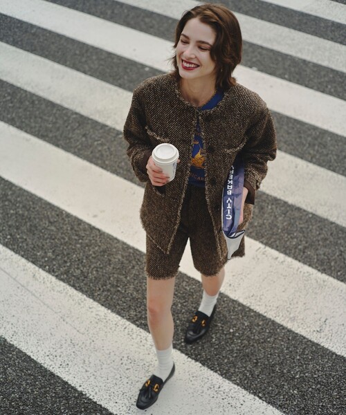 FREAK'S STORE(フリークスストア)の「FREAK’S STORE/フリークスストア The Yarn. ミックスツイードショーツ(その他パンツ・レディース・ブラウン・SMALL/MEDIUM)」の19枚目の写真