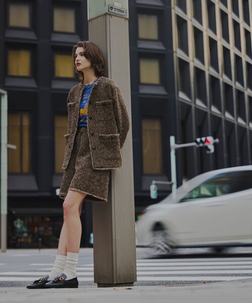 FREAK'S STORE(フリークスストア)の「FREAK’S STORE/フリークスストア The Yarn. ミックスツイードショーツ(その他パンツ・レディース・ブラウン・SMALL/MEDIUM)」の20枚目の写真
