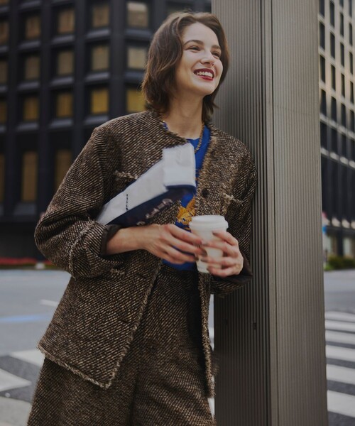 FREAK'S STORE(フリークスストア)の「FREAK’S STORE/フリークスストア The Yarn. ミックスツイードショーツ(その他パンツ・レディース・ブラウン・SMALL/MEDIUM)」の21枚目の写真