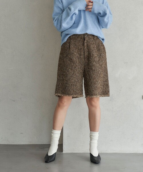 FREAK'S STORE(フリークスストア)の「FREAK’S STORE/フリークスストア The Yarn. ミックスツイードショーツ(その他パンツ・レディース・ブラウン・SMALL/MEDIUM)」の22枚目の写真