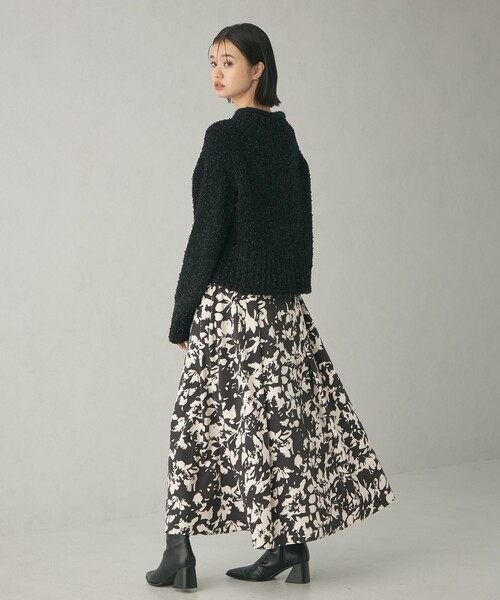 EMMEL REFINES（エメルリファインズ）の「＜EMMEL REFINES＞EM フラワープリント タックスカート（スカート・レディース・その他1/ダークブラウン・S/M）」の11枚目の写真